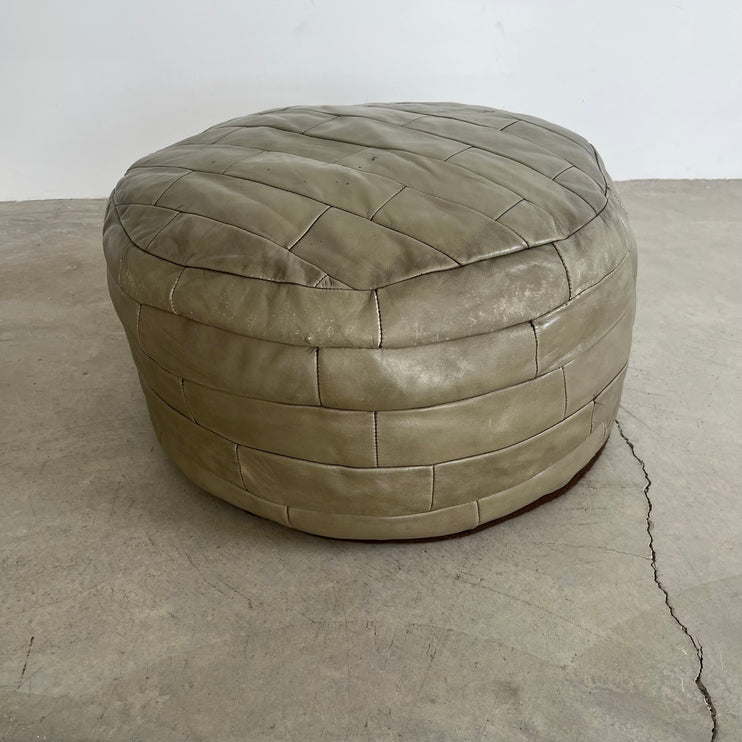 Green Patchwork Ottoman