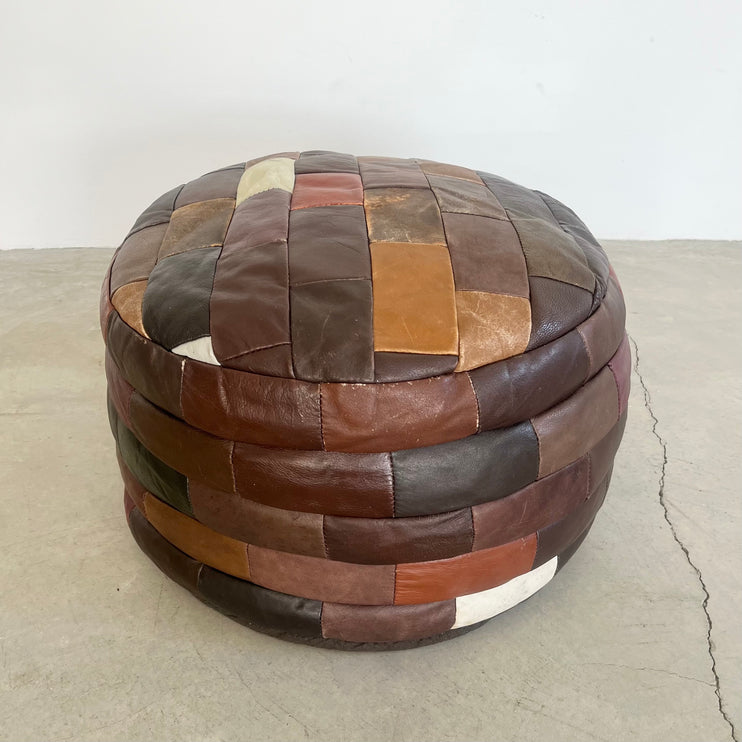 Multicolor Patchwork Ottoman