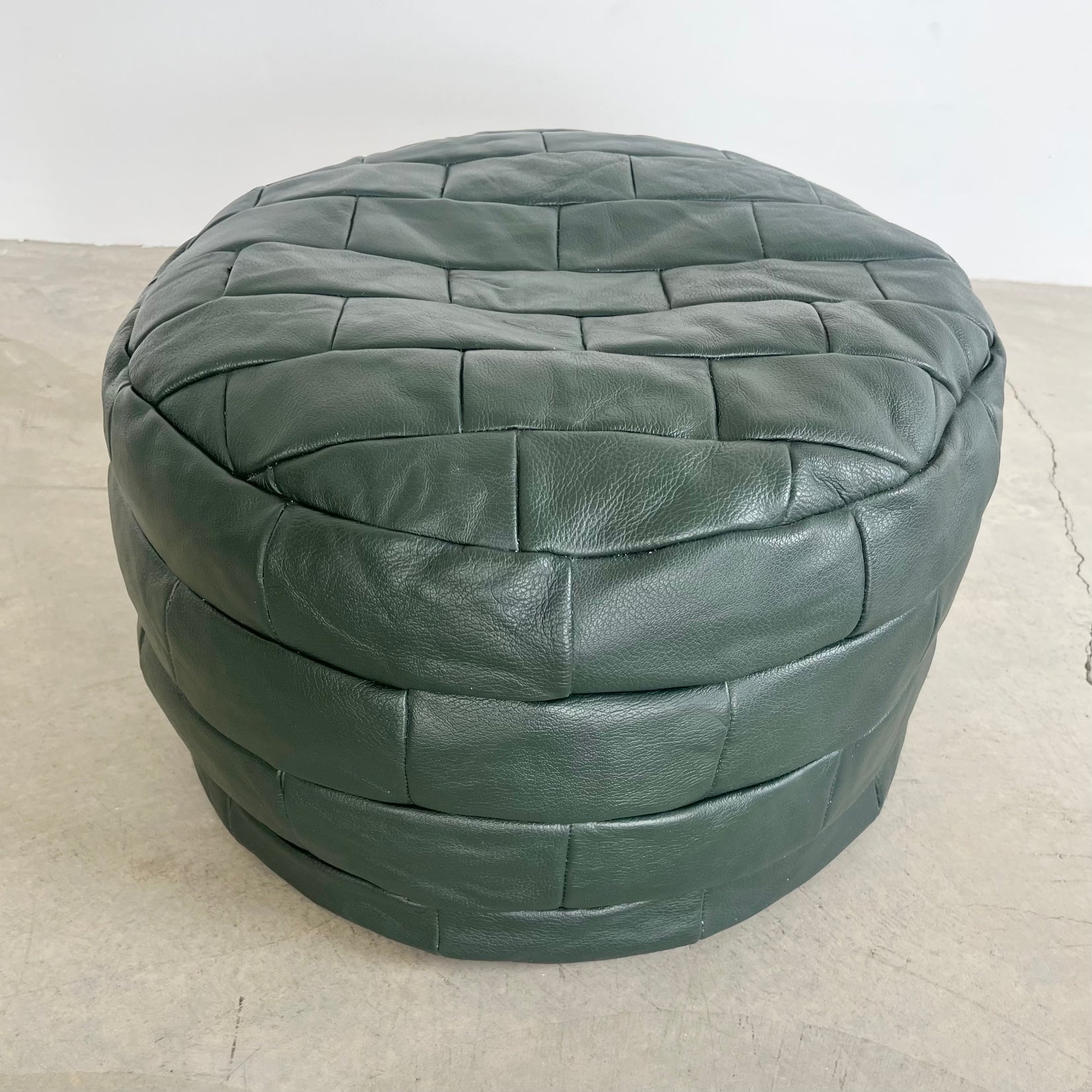 Green Patchwork Ottoman