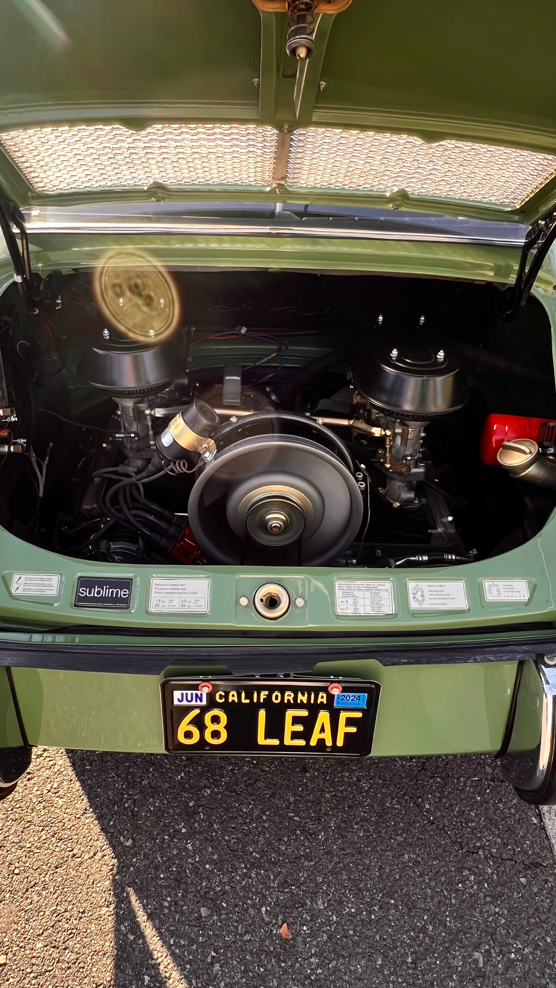 2.5 Liter Leaf Green Porsche 912 Sunroof Hotrod, 1968