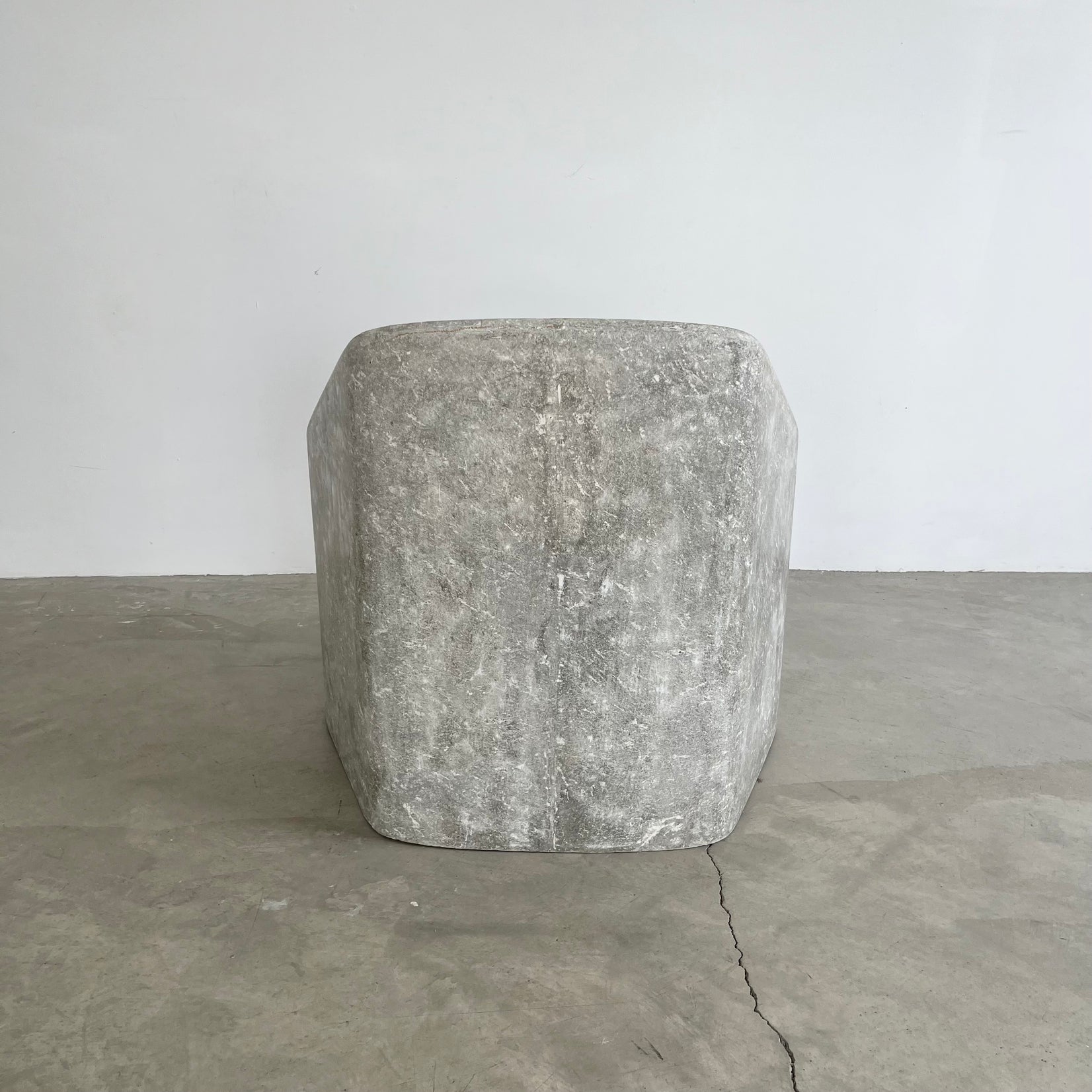 Pair Sculptural Concrete Chairs