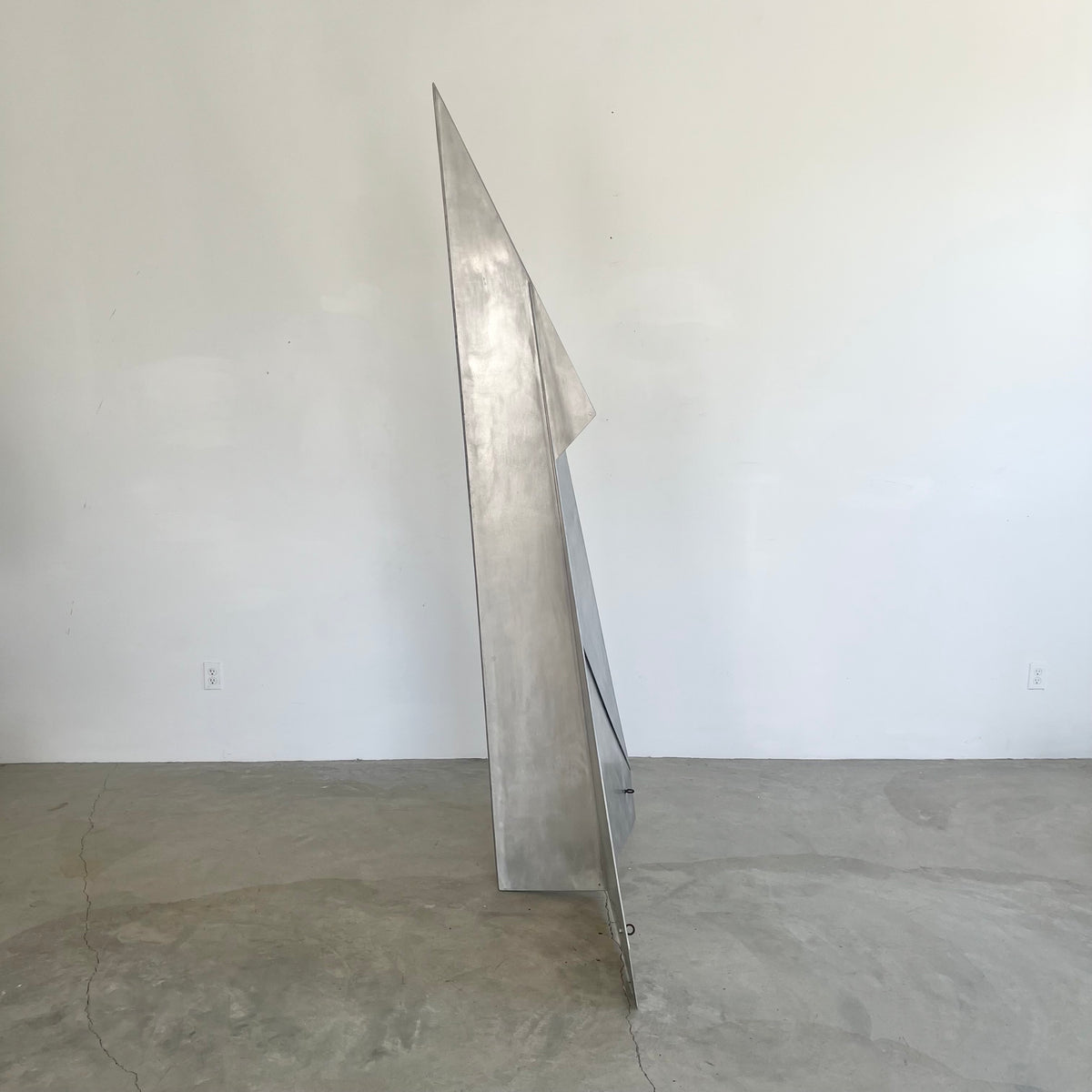 Monumental Sculptural Aluminum Paper Airplane