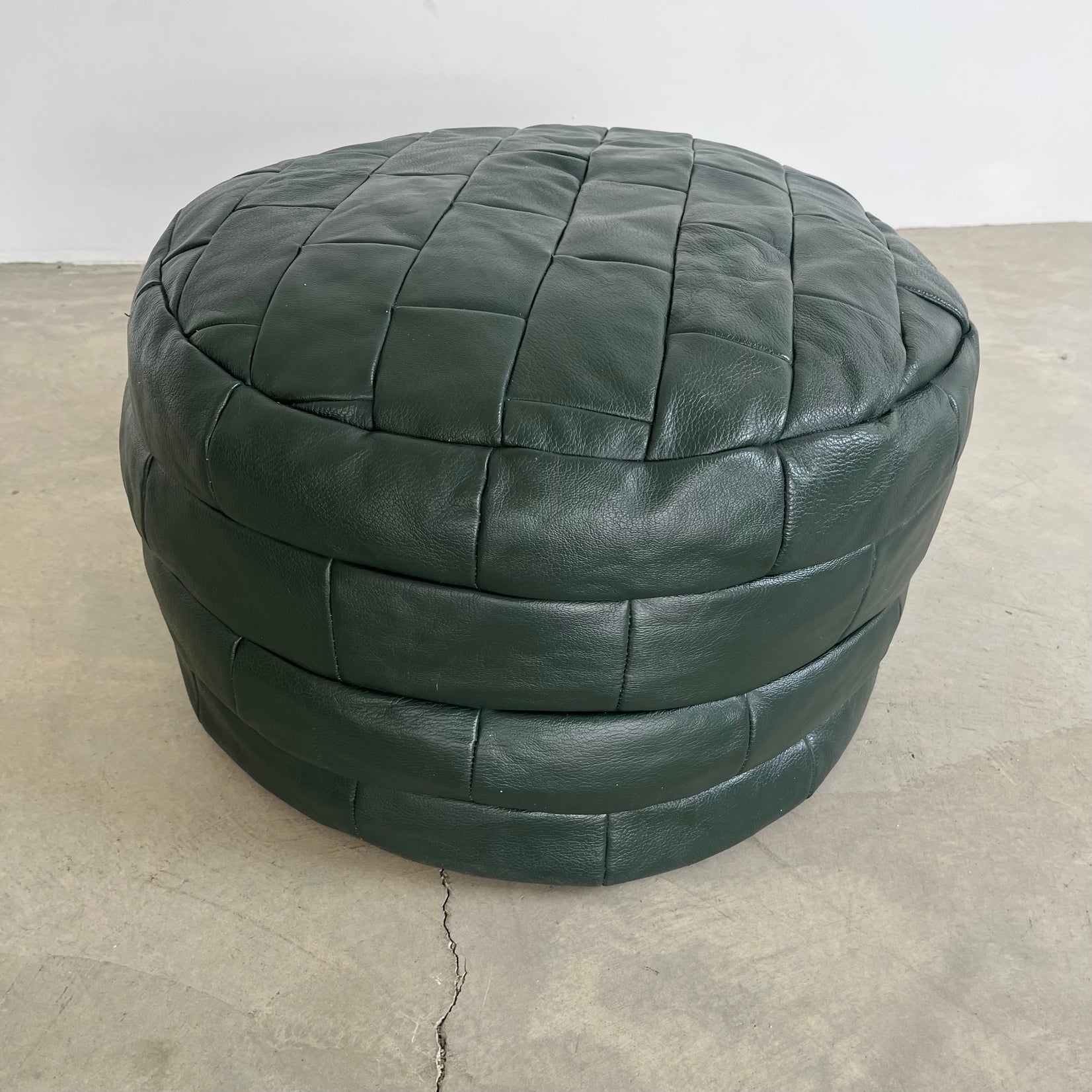 Green Patchwork Ottoman