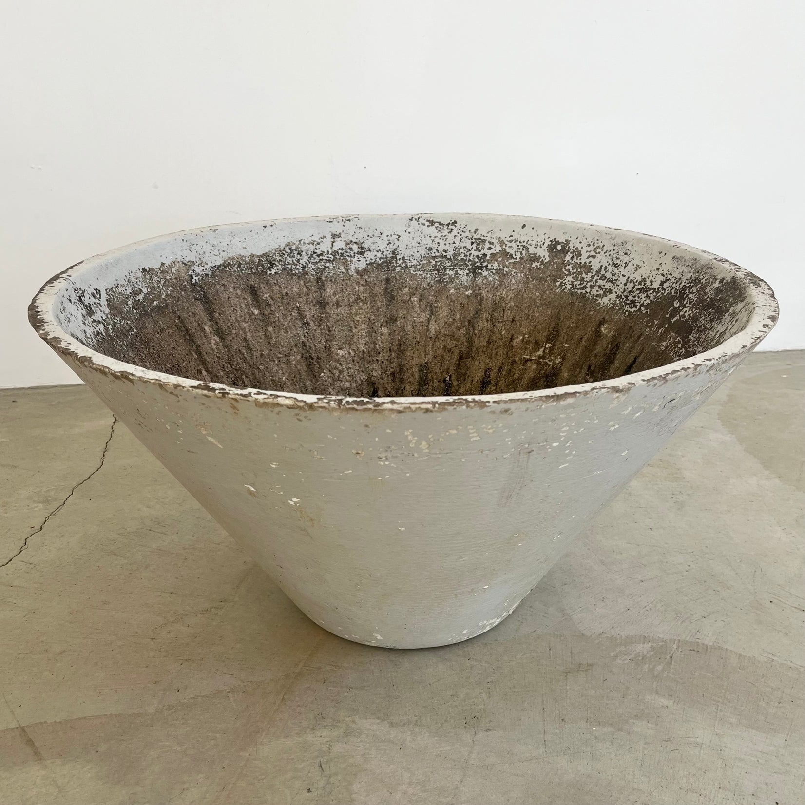 Willy Guhl Concrete Cone Flower Pot, 1960s Switzerland