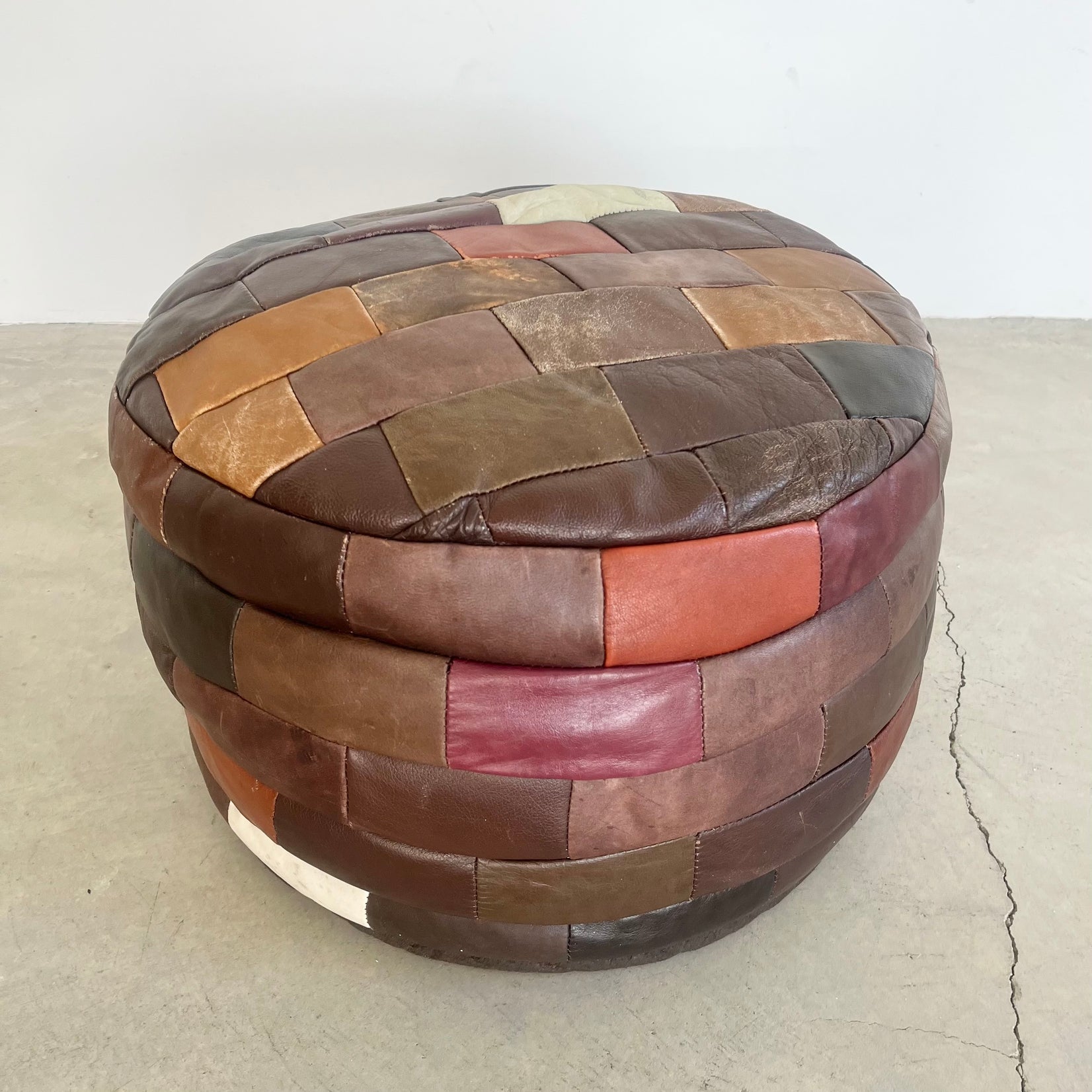 Multicolor Patchwork Ottoman