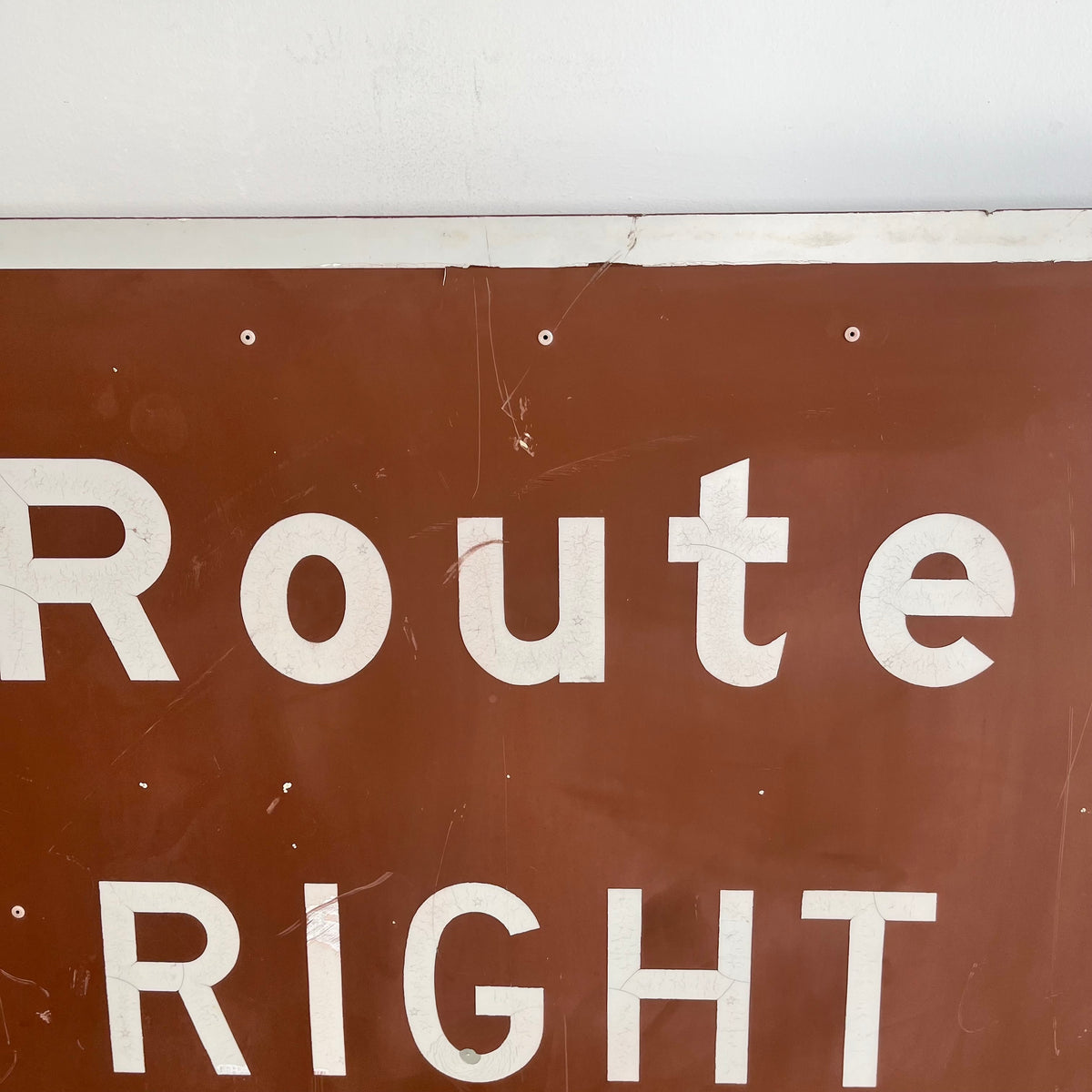 Historic Route 66 “Next Right” Highway Sign
