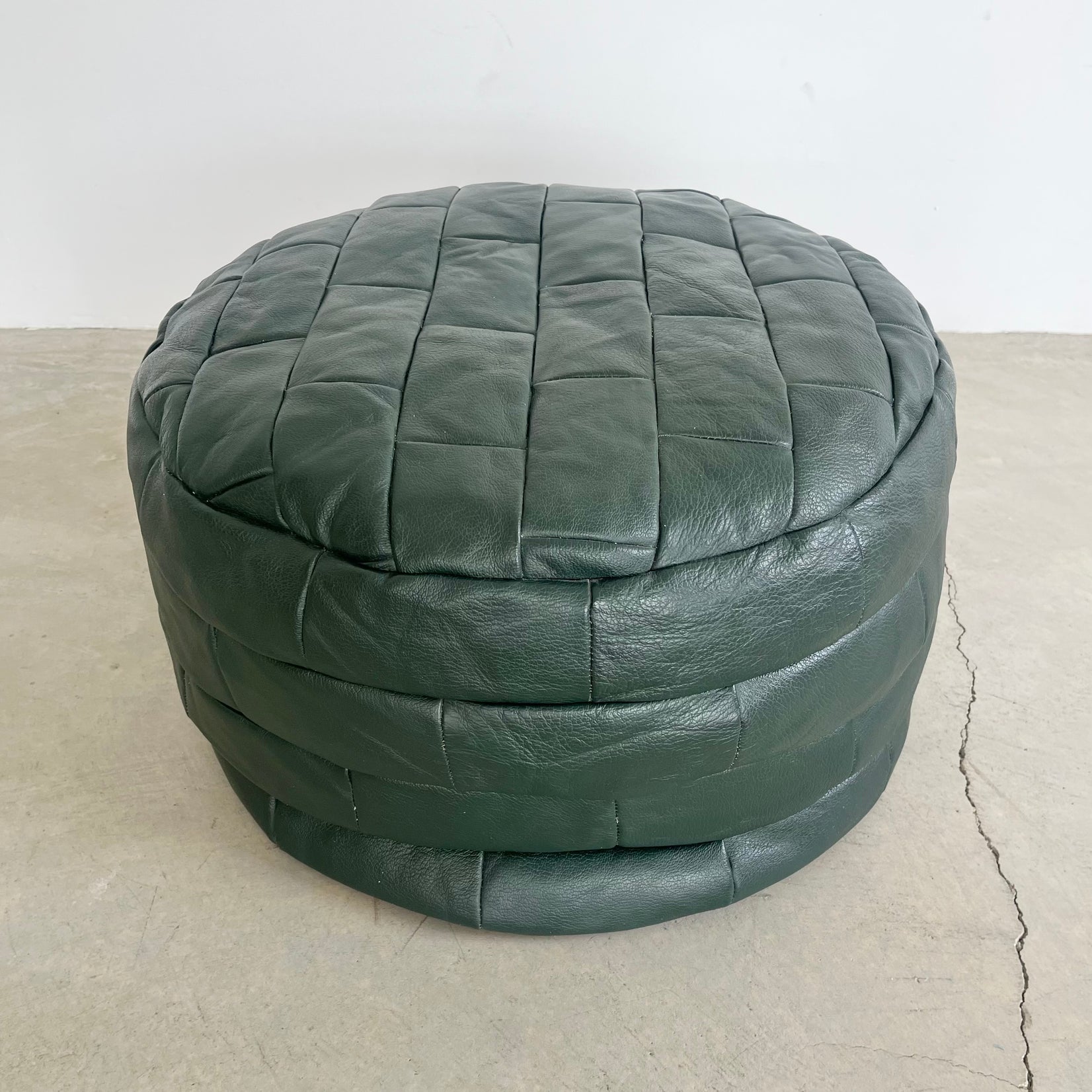Green Patchwork Ottoman