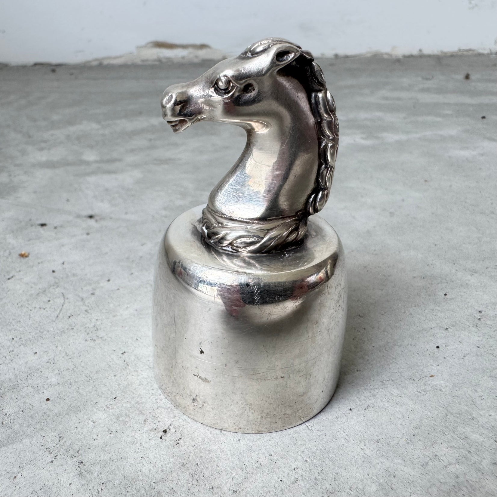 Hermes Equestrian Wine Bottle Topper, 1960s France