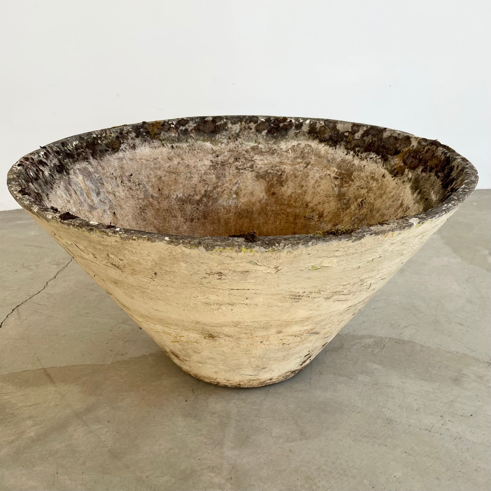 Willy Guhl Concrete Cone Flower Pot, 1960s Switzerland