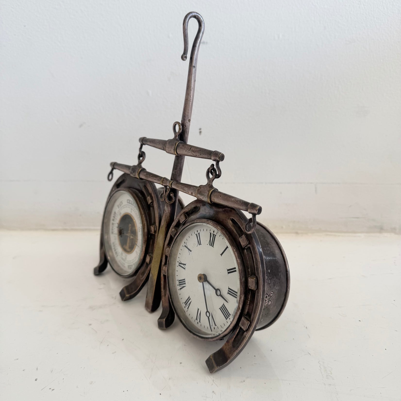 Hunting Clock and Barometer