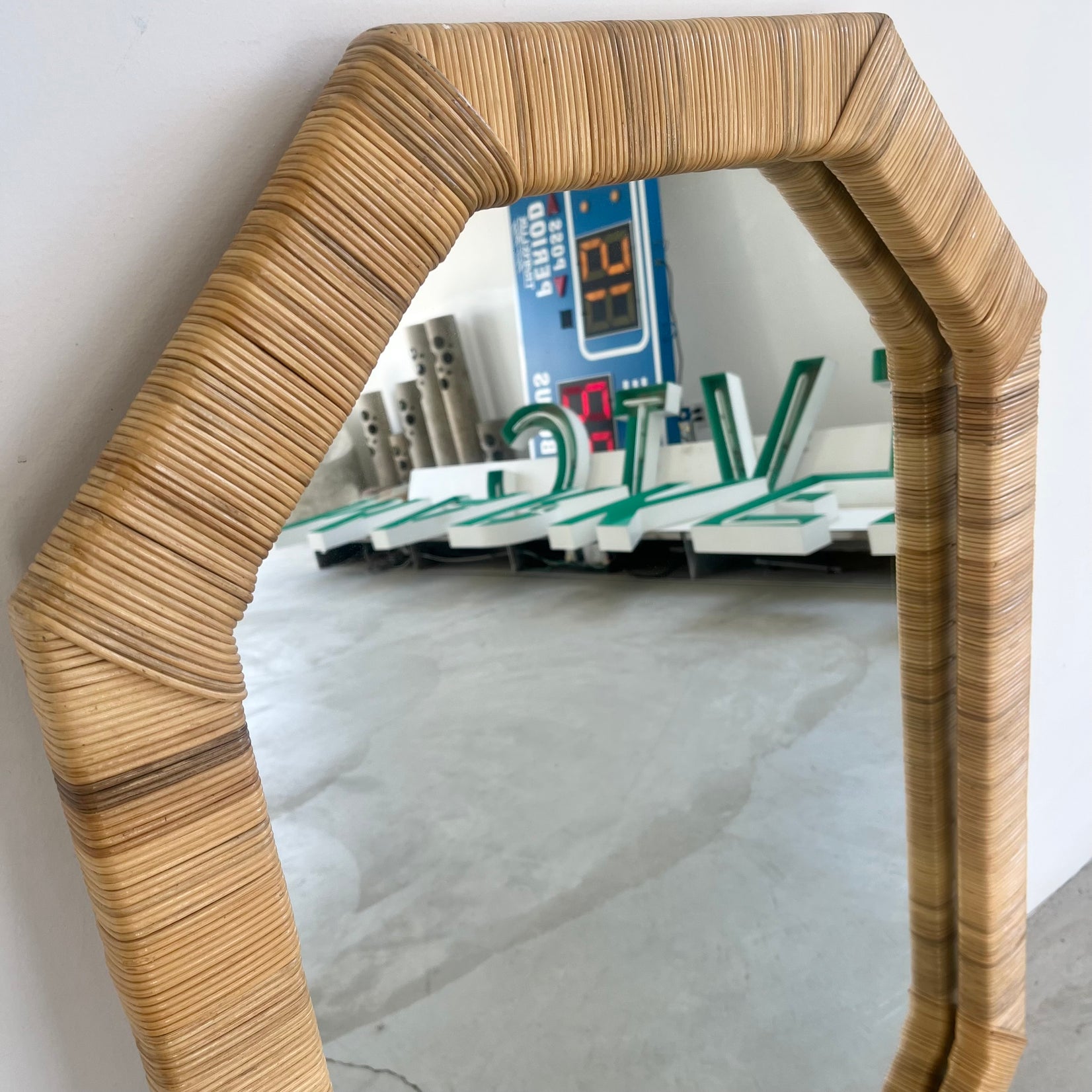 Rattan Mirror