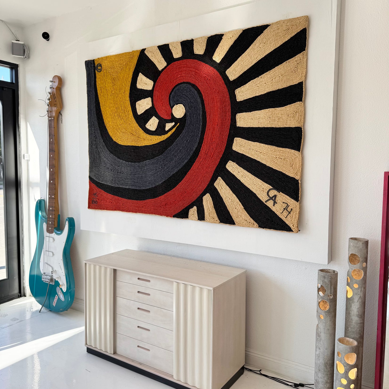 Jute 'Swirl' Tapestry