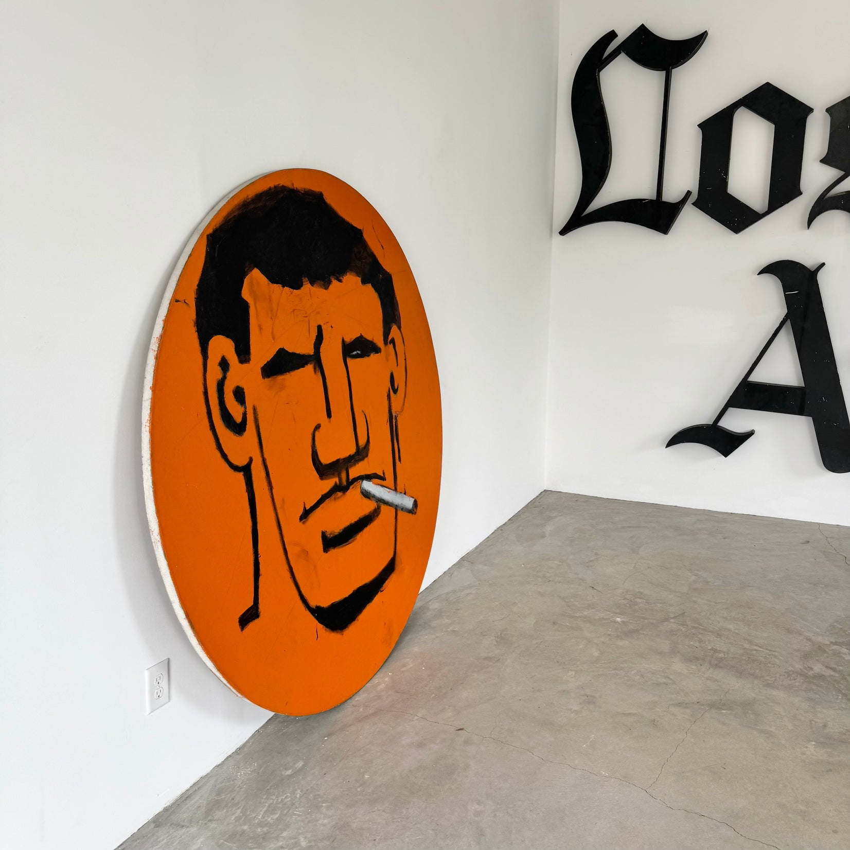 Monumental 'Brute' Painting on Canvas