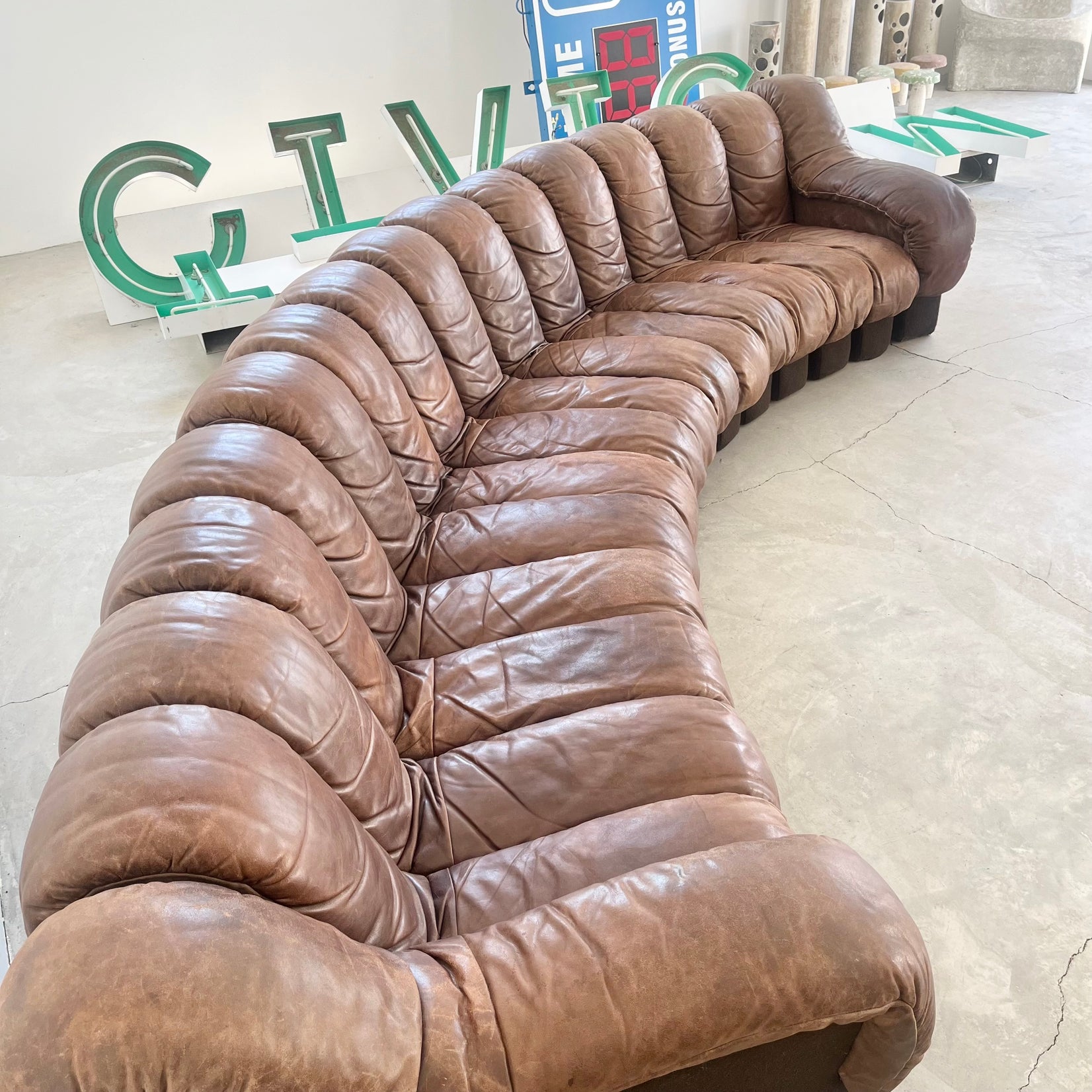 De Sede DS-600 Non-Stop Sofa with 16 Elements