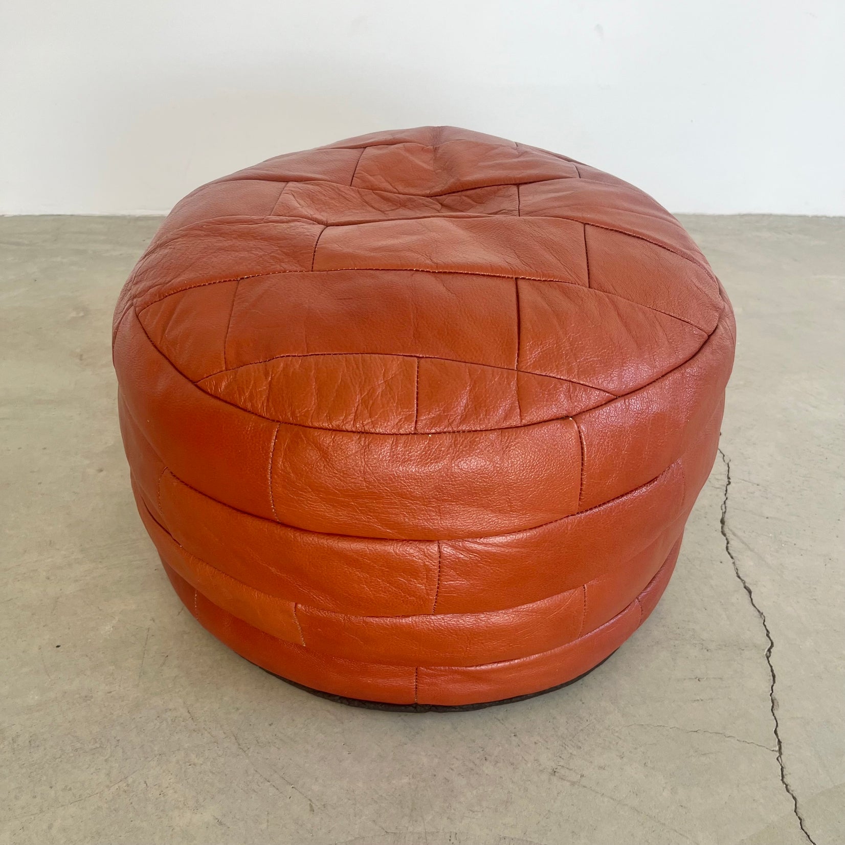 Red Patchwork Ottoman