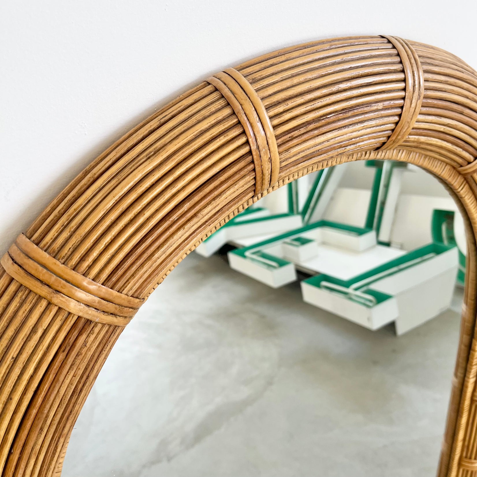 Rattan Mirror