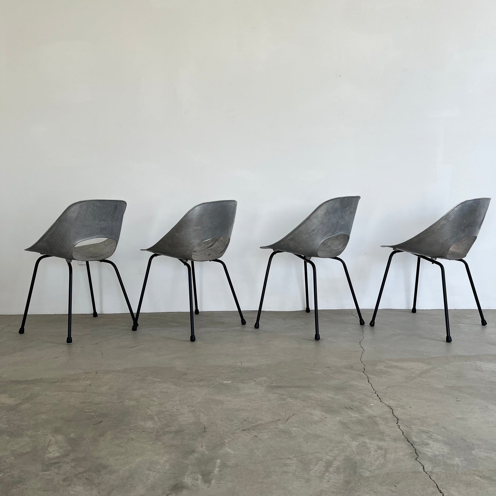 Set of 4 Cast Aluminum Chairs