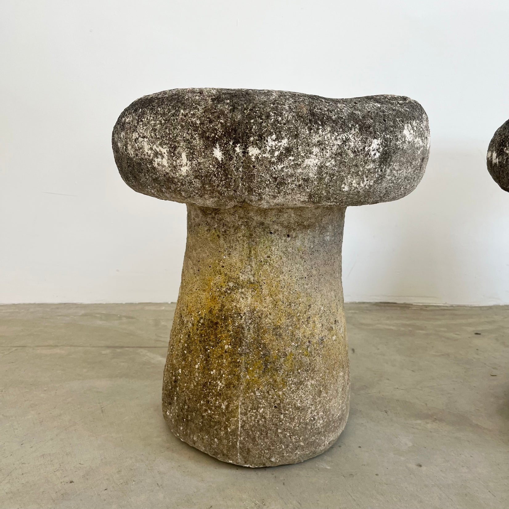 Concrete Mushroom Stools, 1970s, France