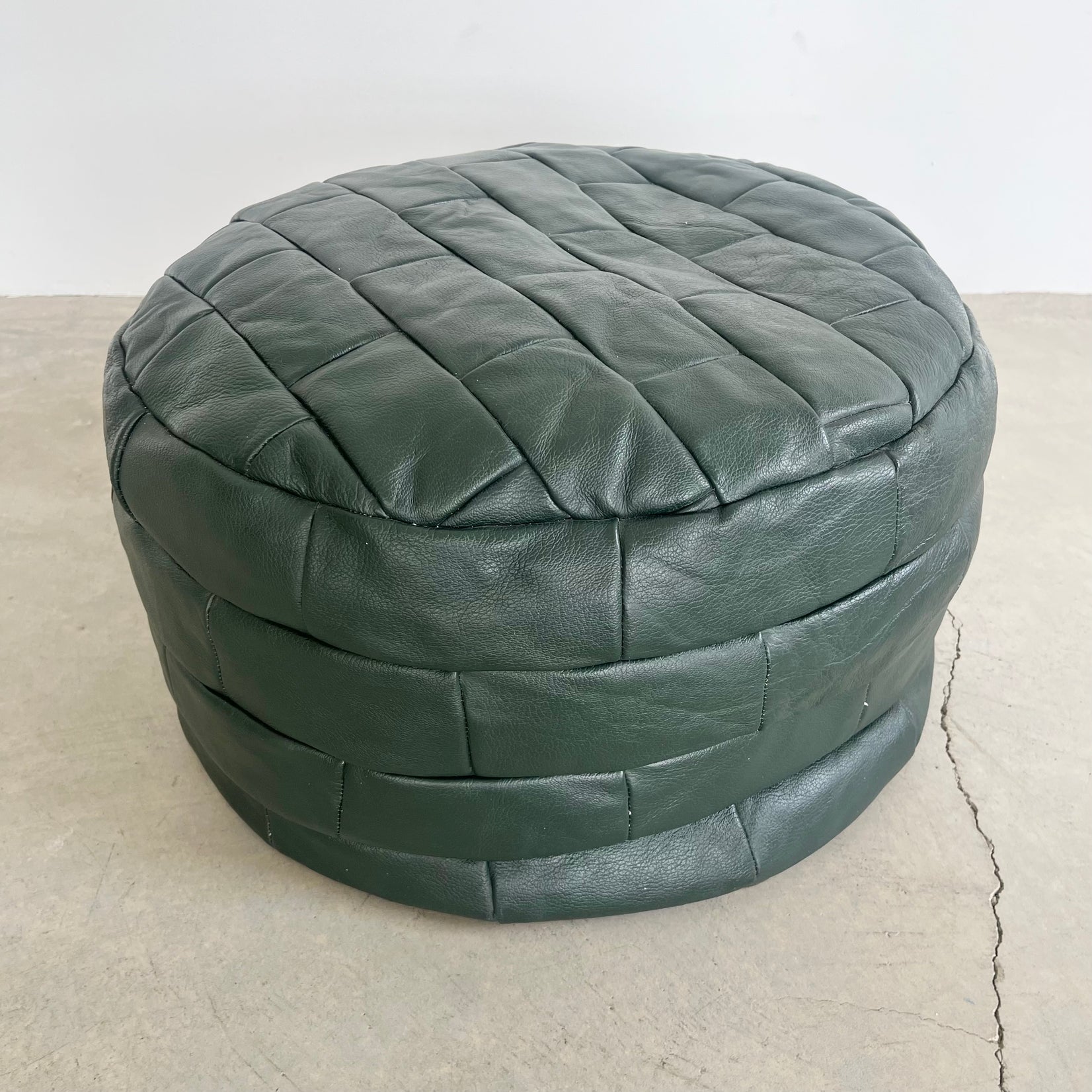 Green Patchwork Ottoman
