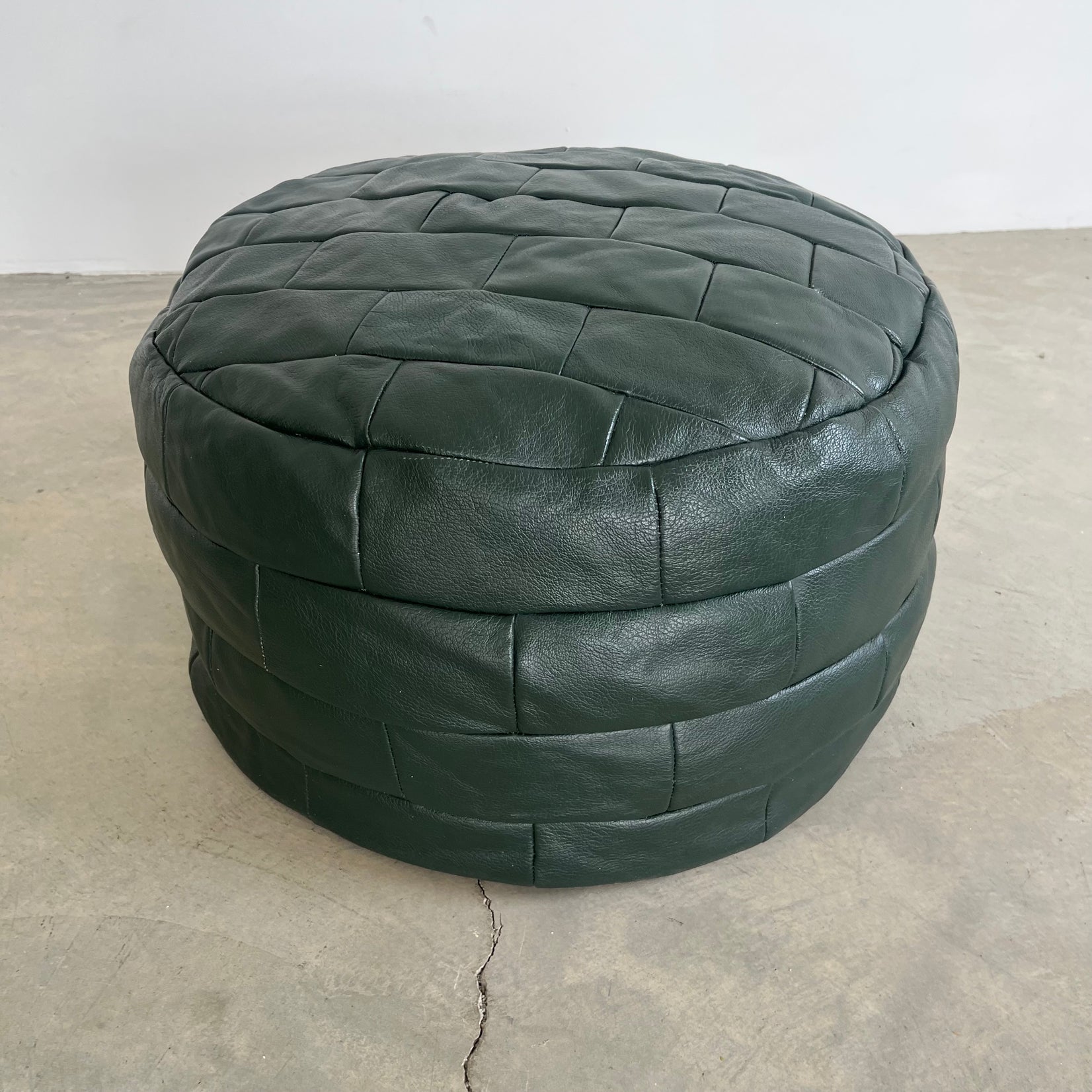 Green Patchwork Ottoman