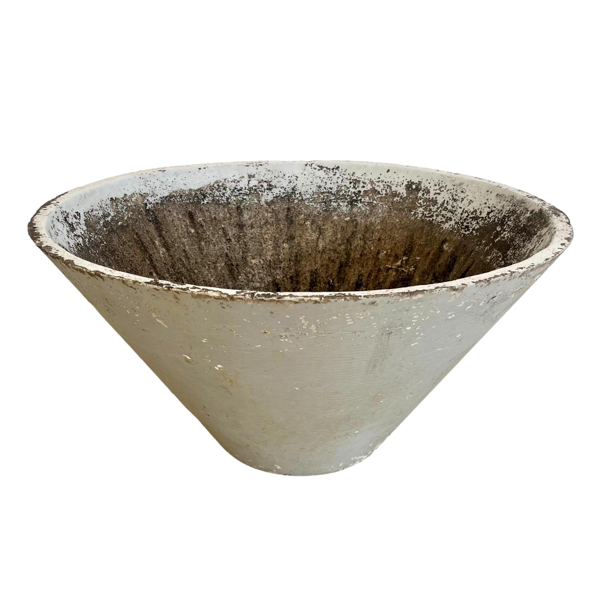 Willy Guhl Concrete Cone Flower Pot, 1960s Switzerland