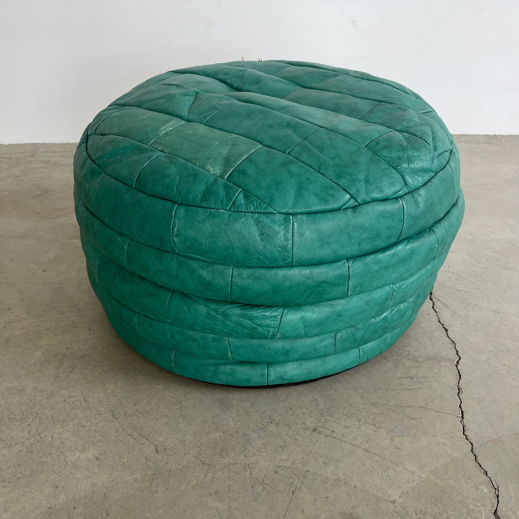 Green Patchwork Ottoman