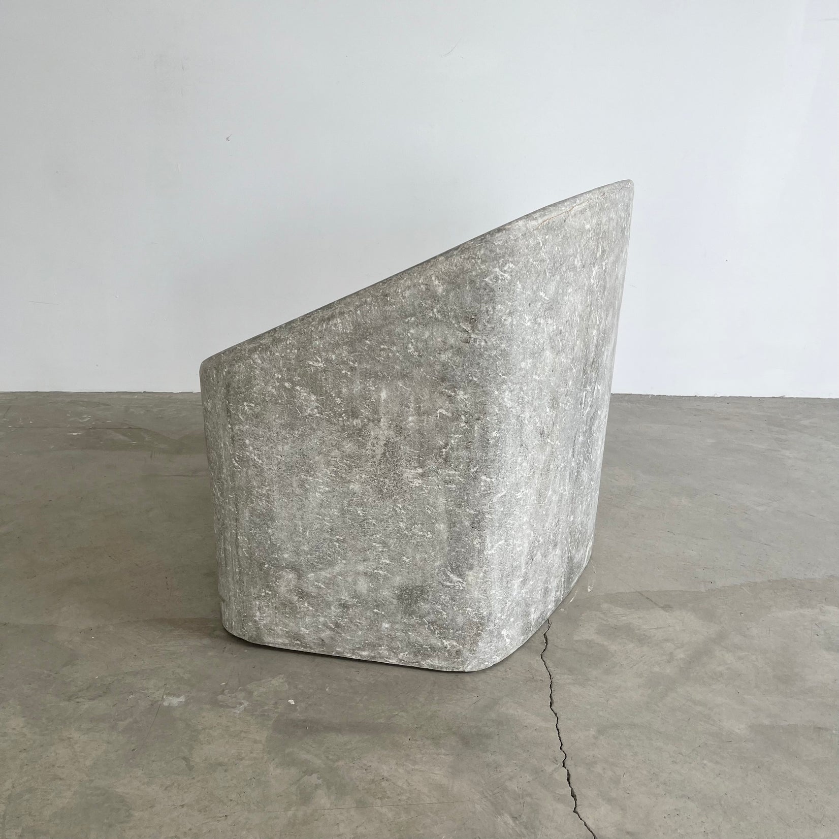 Pair Sculptural Concrete Chairs
