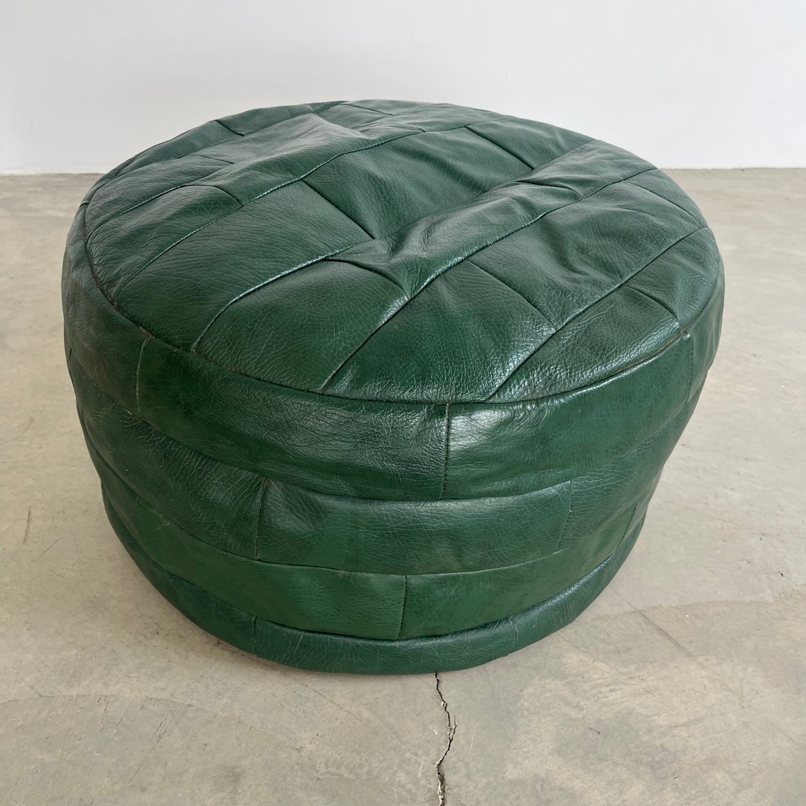 Green Patchwork Ottoman