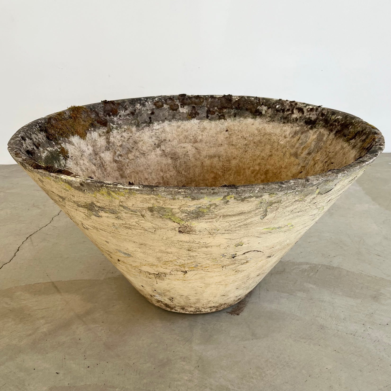Willy Guhl Concrete Cone Flower Pot, 1960s Switzerland