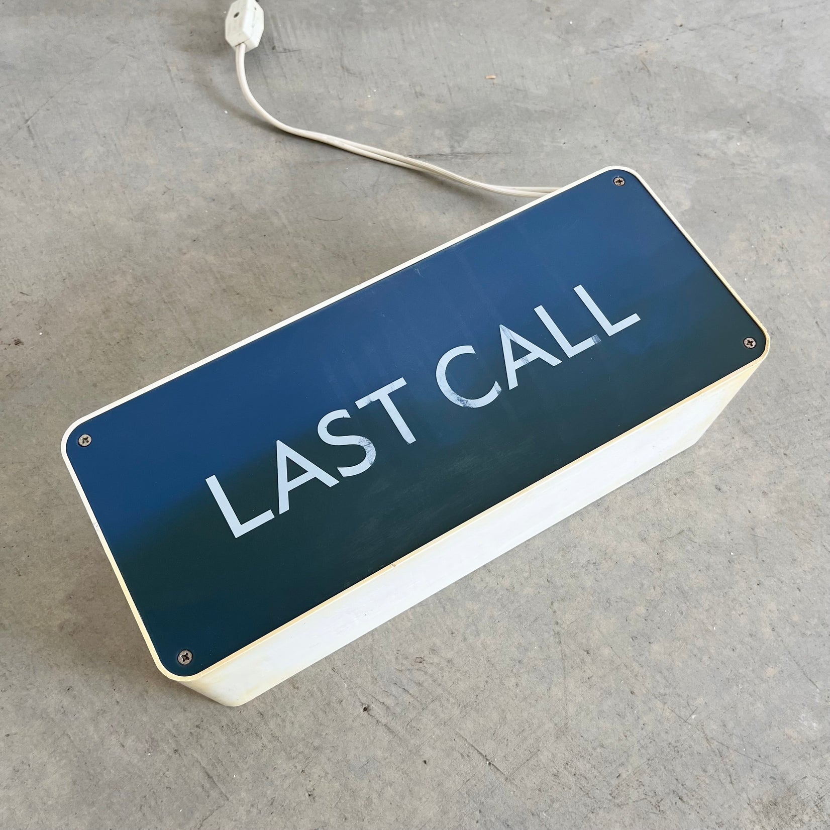 "Happy Hour" and "Last Call" Illuminated Sign