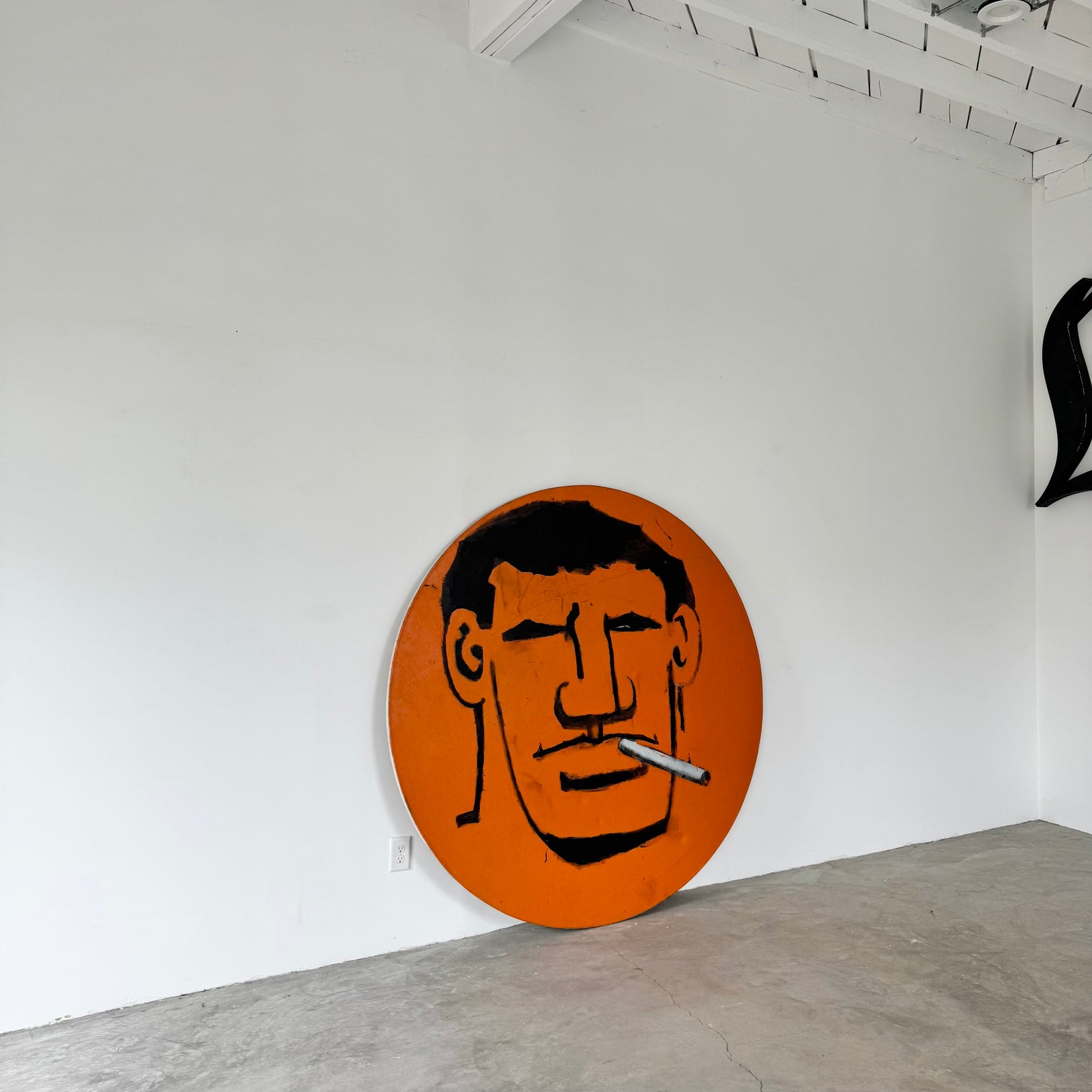 Monumental 'Brute' Painting on Canvas