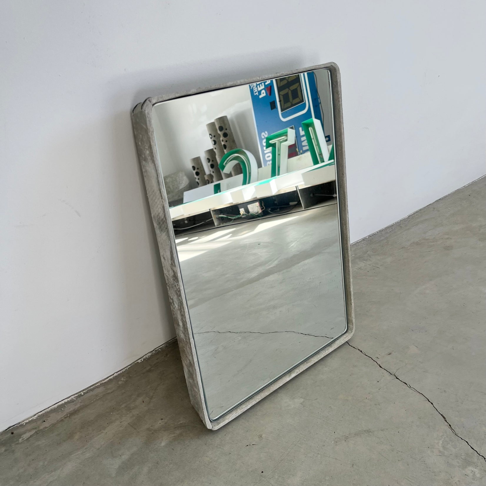 Rectangular Concrete Mirror