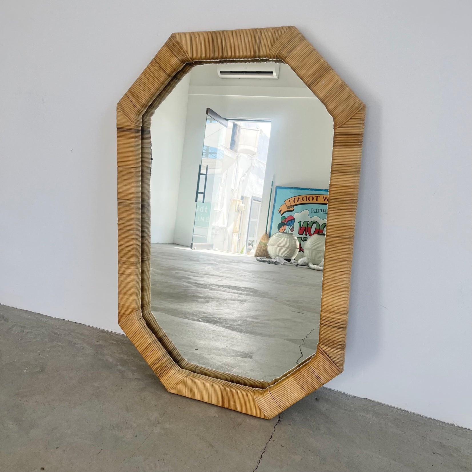 Rattan Mirror