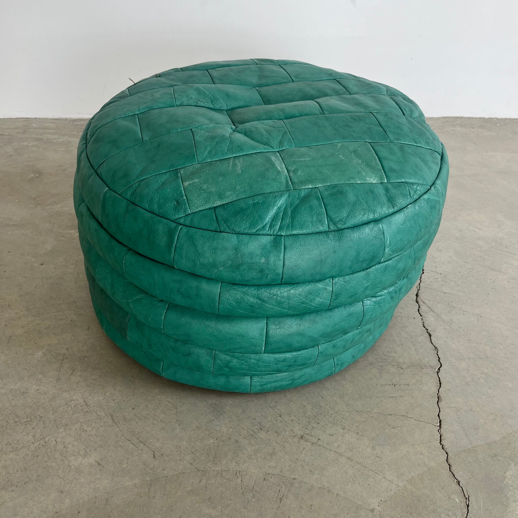 Green Patchwork Ottoman