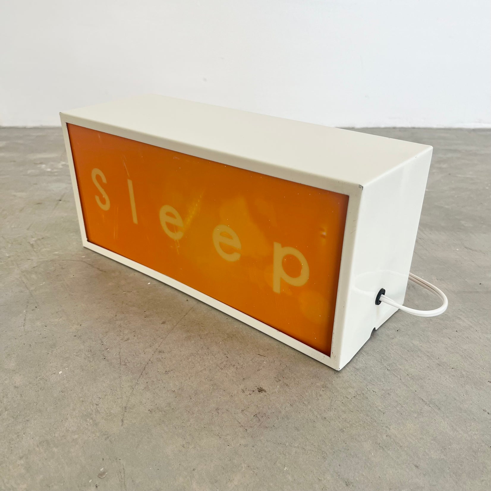 "Party" and "Sleep" Illuminated Sign