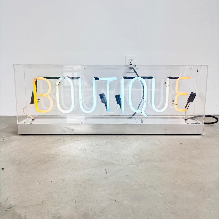 Neon Boutique Sign