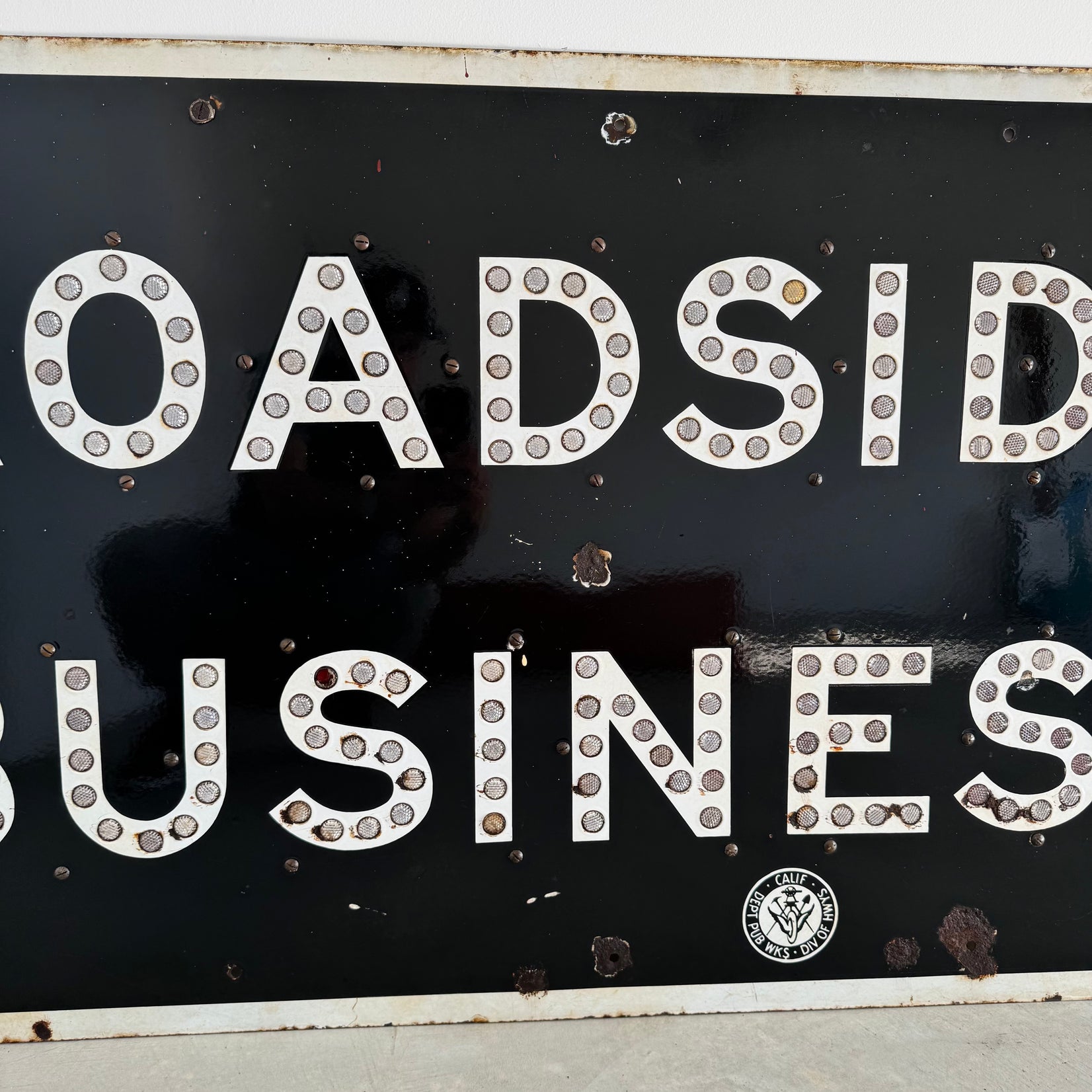 California ROADSIDE BUSINESS Freeway Sign