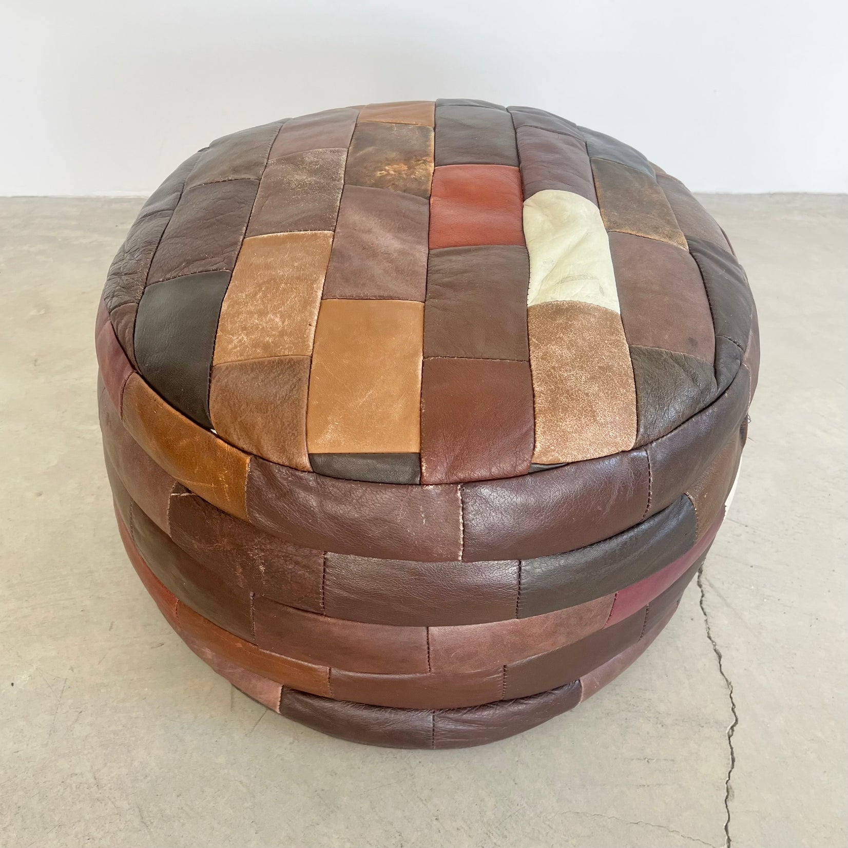 Multicolor Patchwork Ottoman