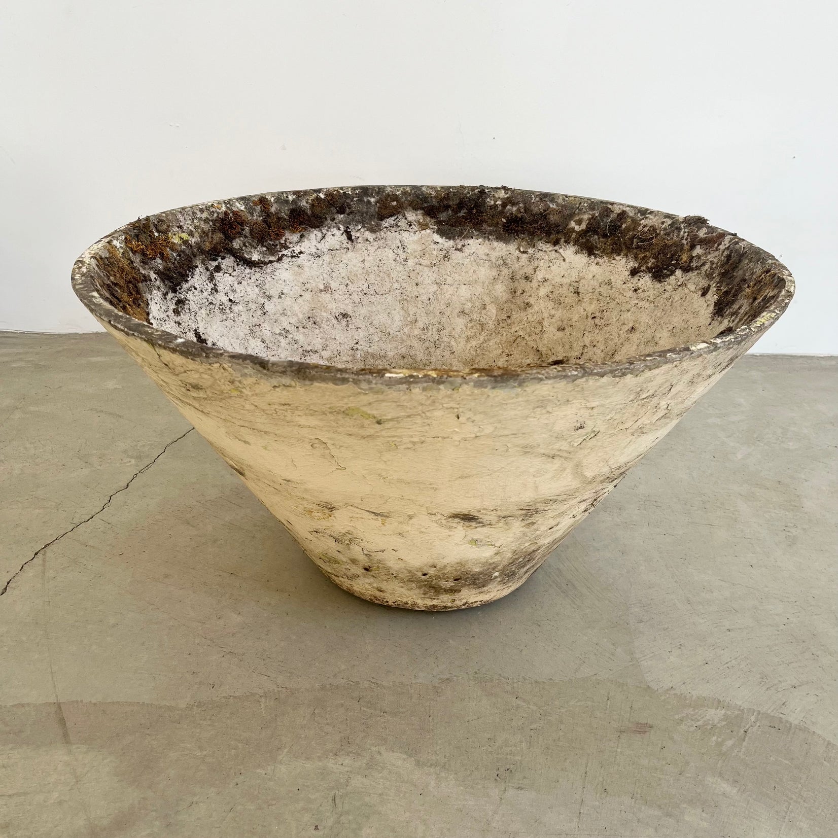 Willy Guhl Concrete Cone Flower Pot, 1960s Switzerland