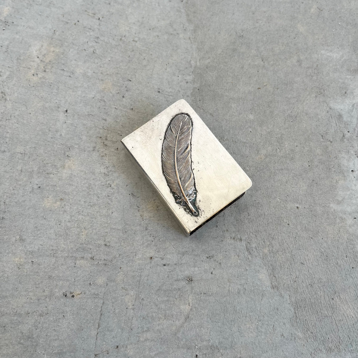 Pair of Feather Matchbox Covers