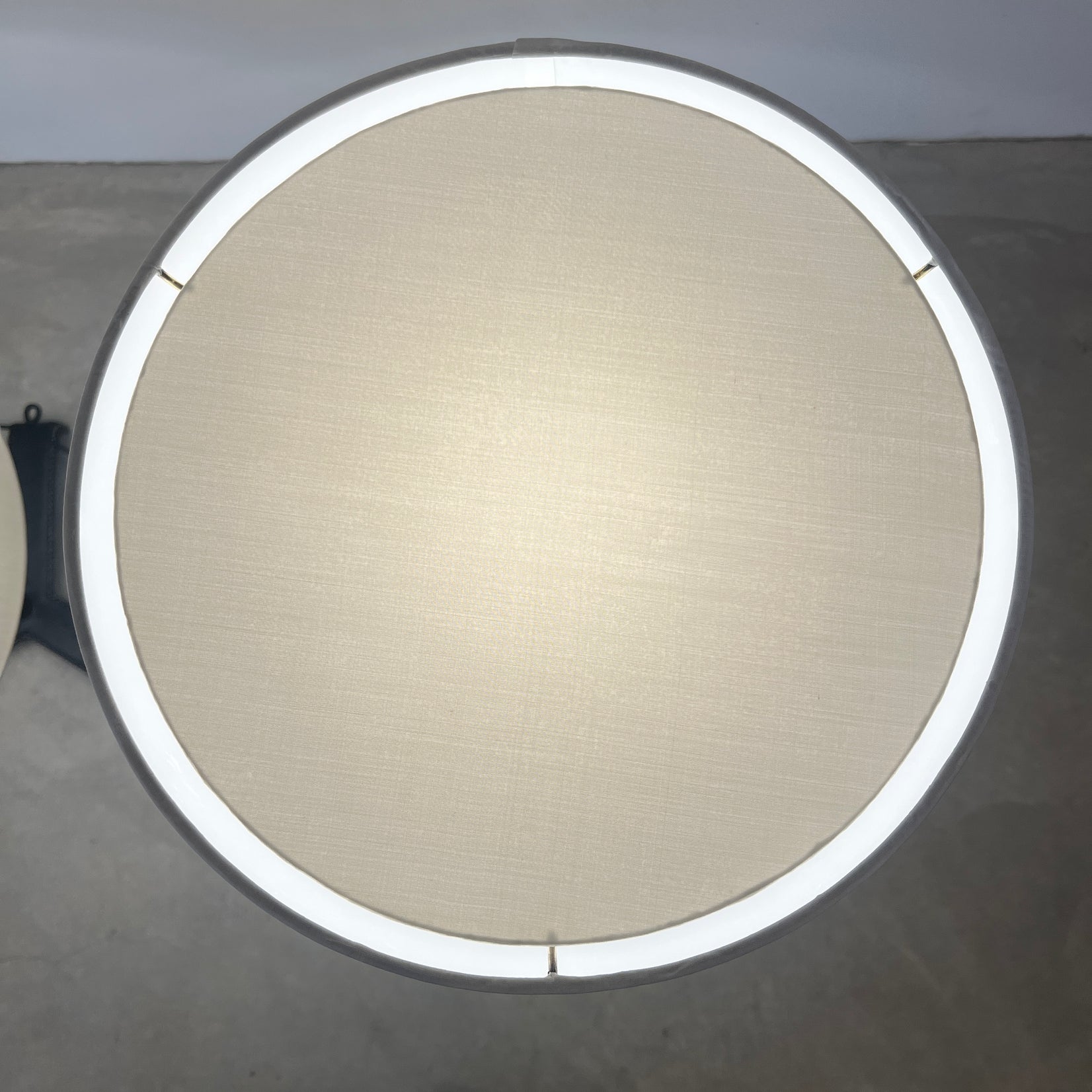 Pair of Black Leather Table Lamps