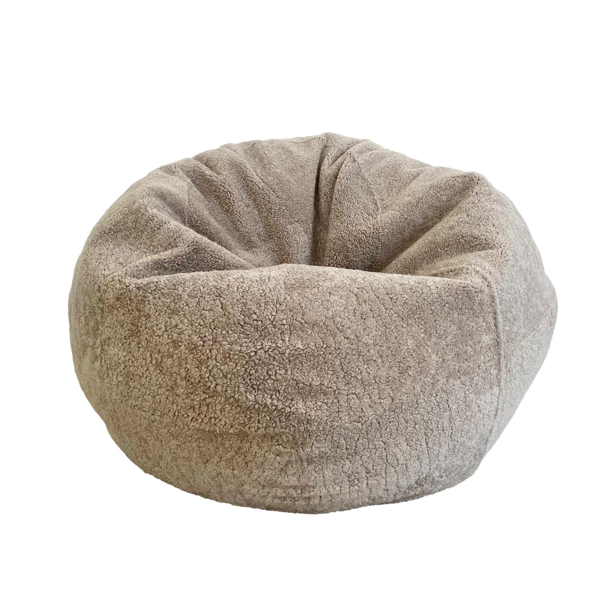 Tan Shearling Bean Bag by MERIT Los Angeles, 2026