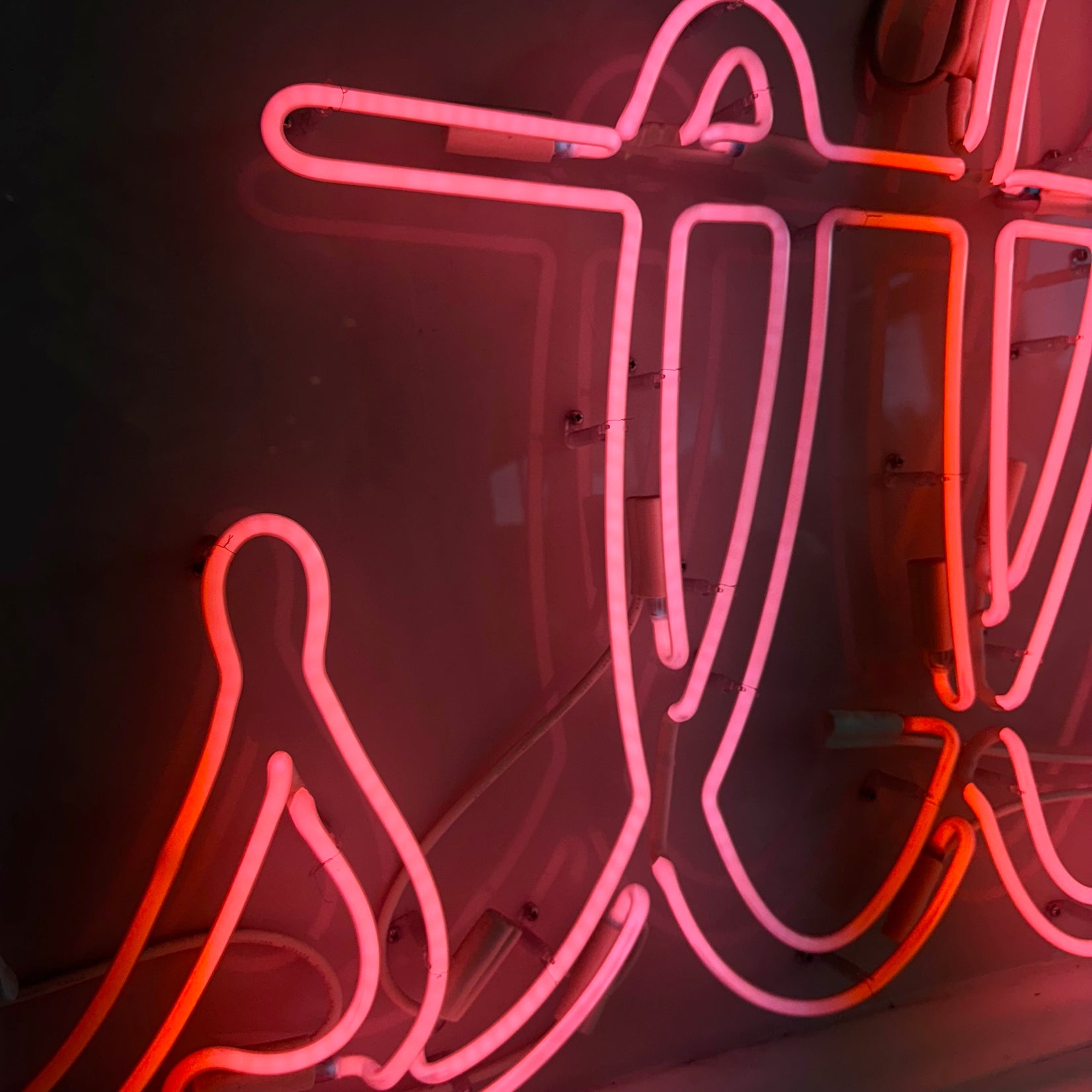 Pink Neon Hustle Sign