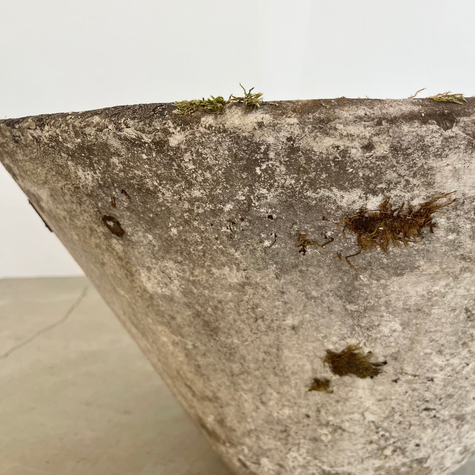 Willy Guhl Concrete Cone Flower Pot, 1960s Switzerland