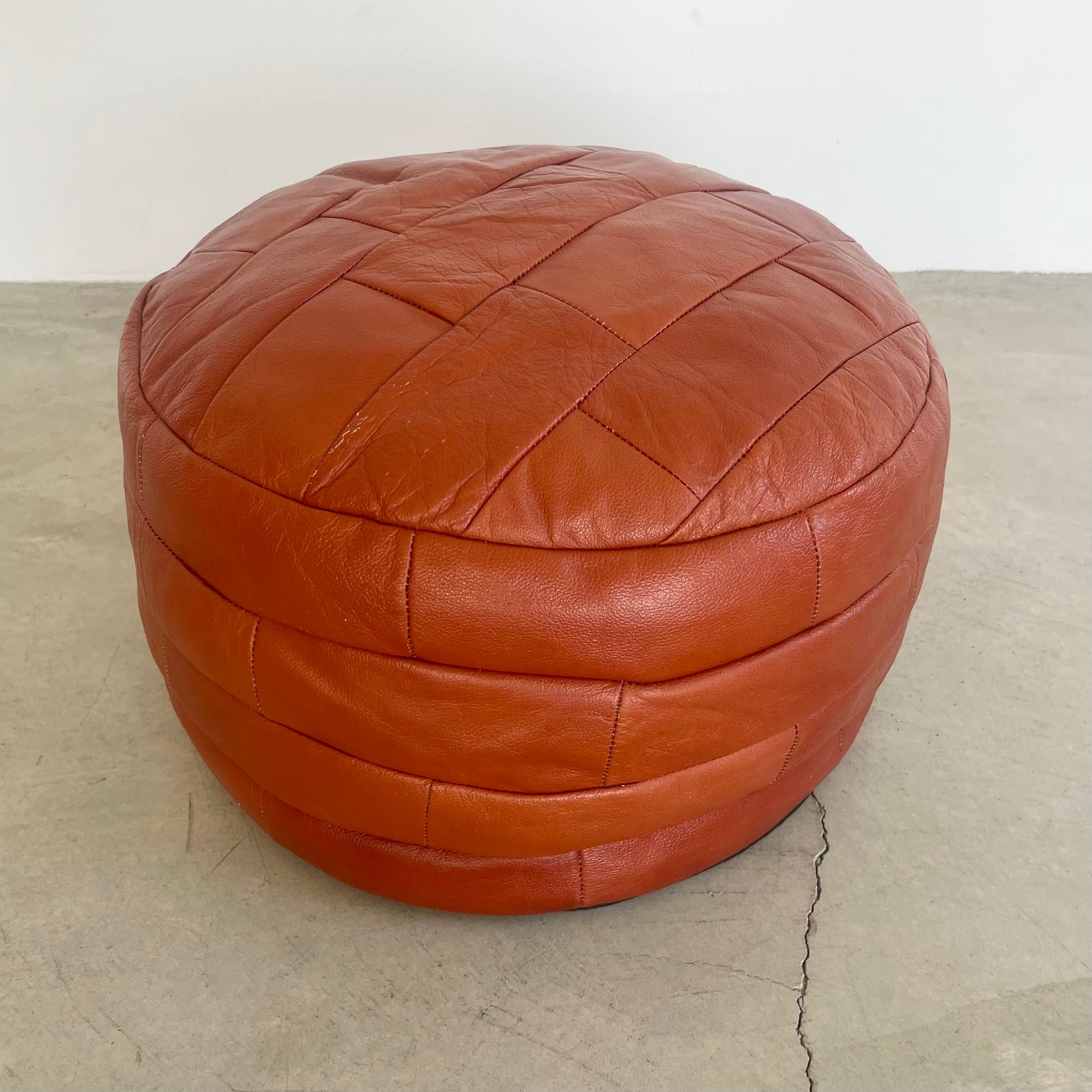 Red Patchwork Ottoman