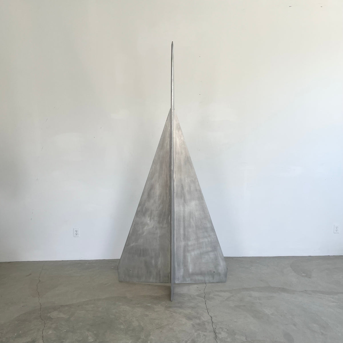 Monumental Sculptural Aluminum Paper Airplane