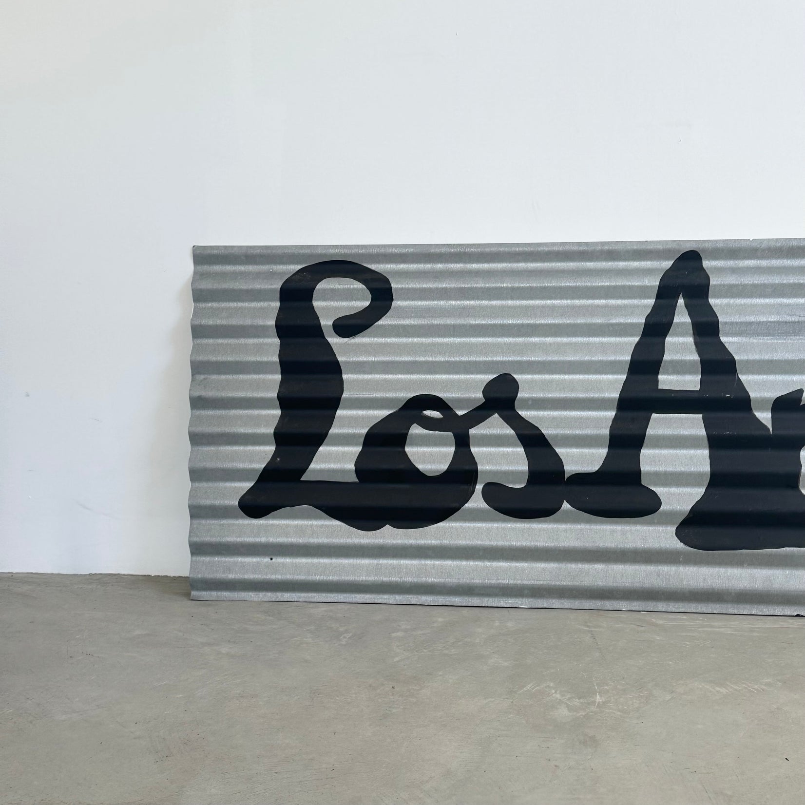 Metal Hand Painted Los Angeles Sign