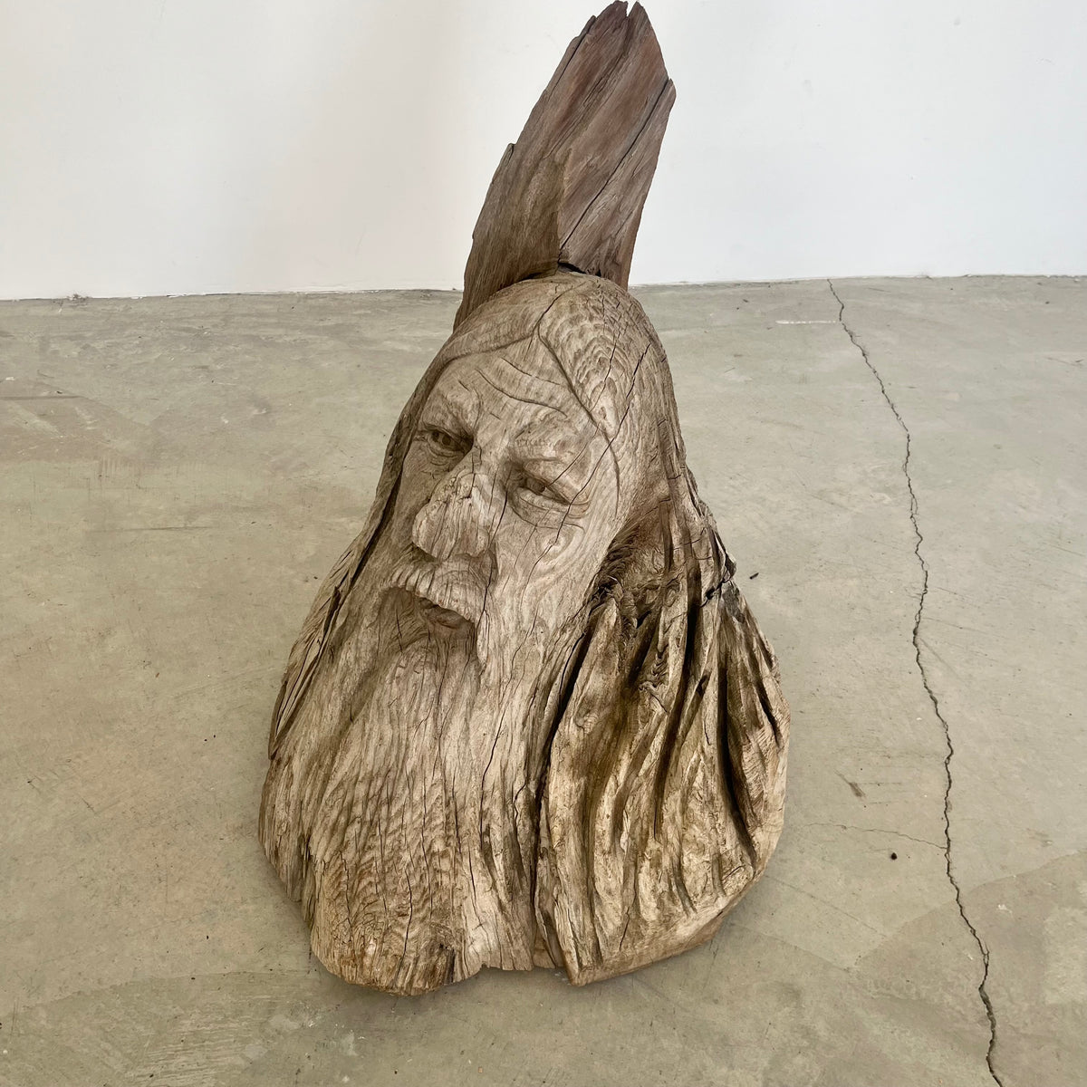 Hand Carved Wood Spirit Sculpture