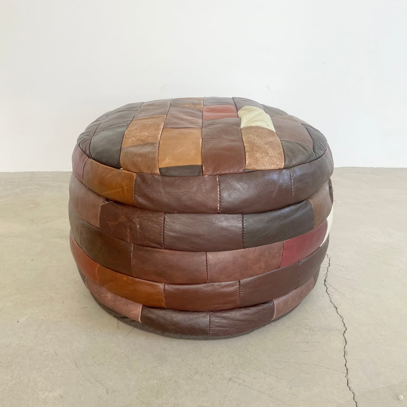 Multicolor Patchwork Ottoman