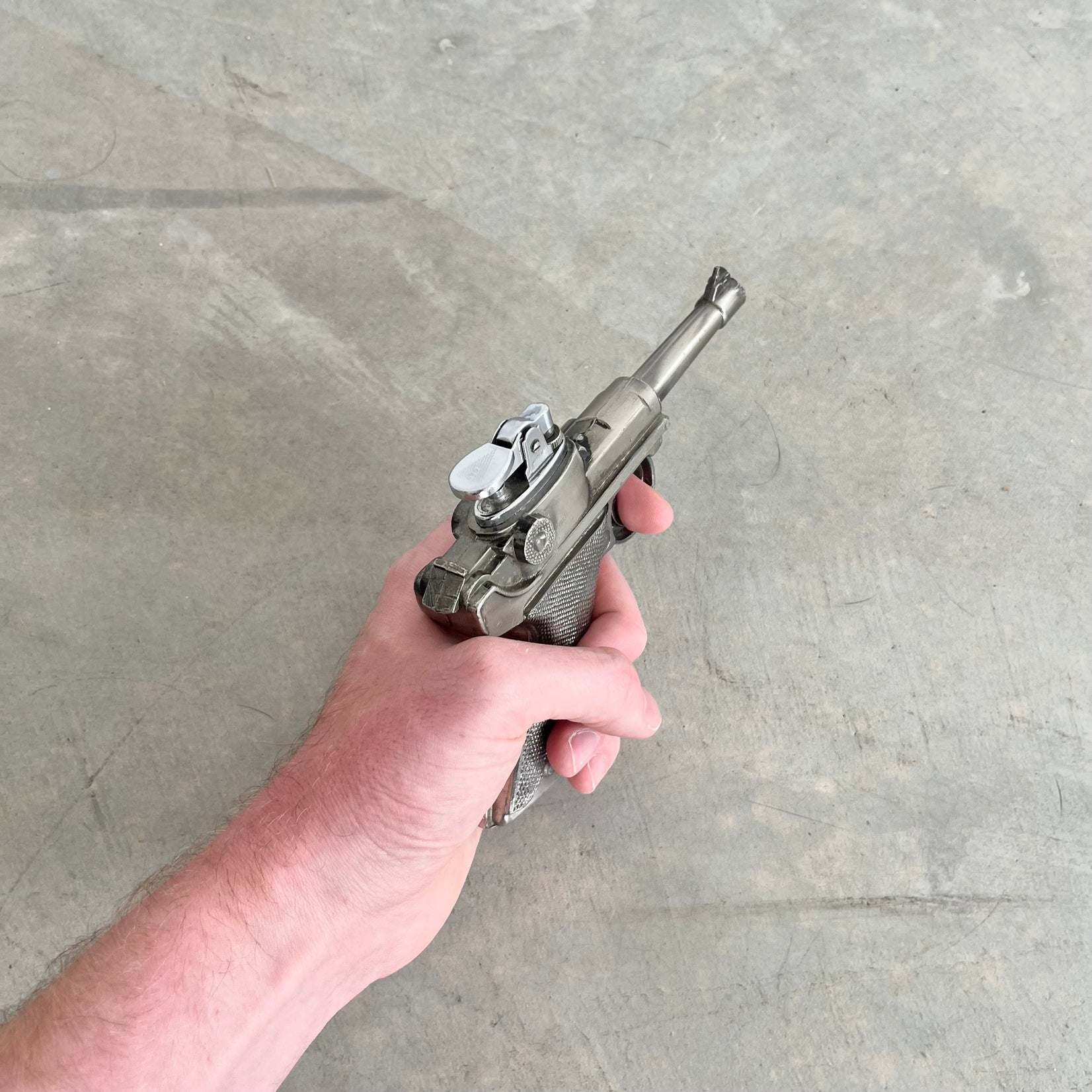 Luger Gun Table Lighter